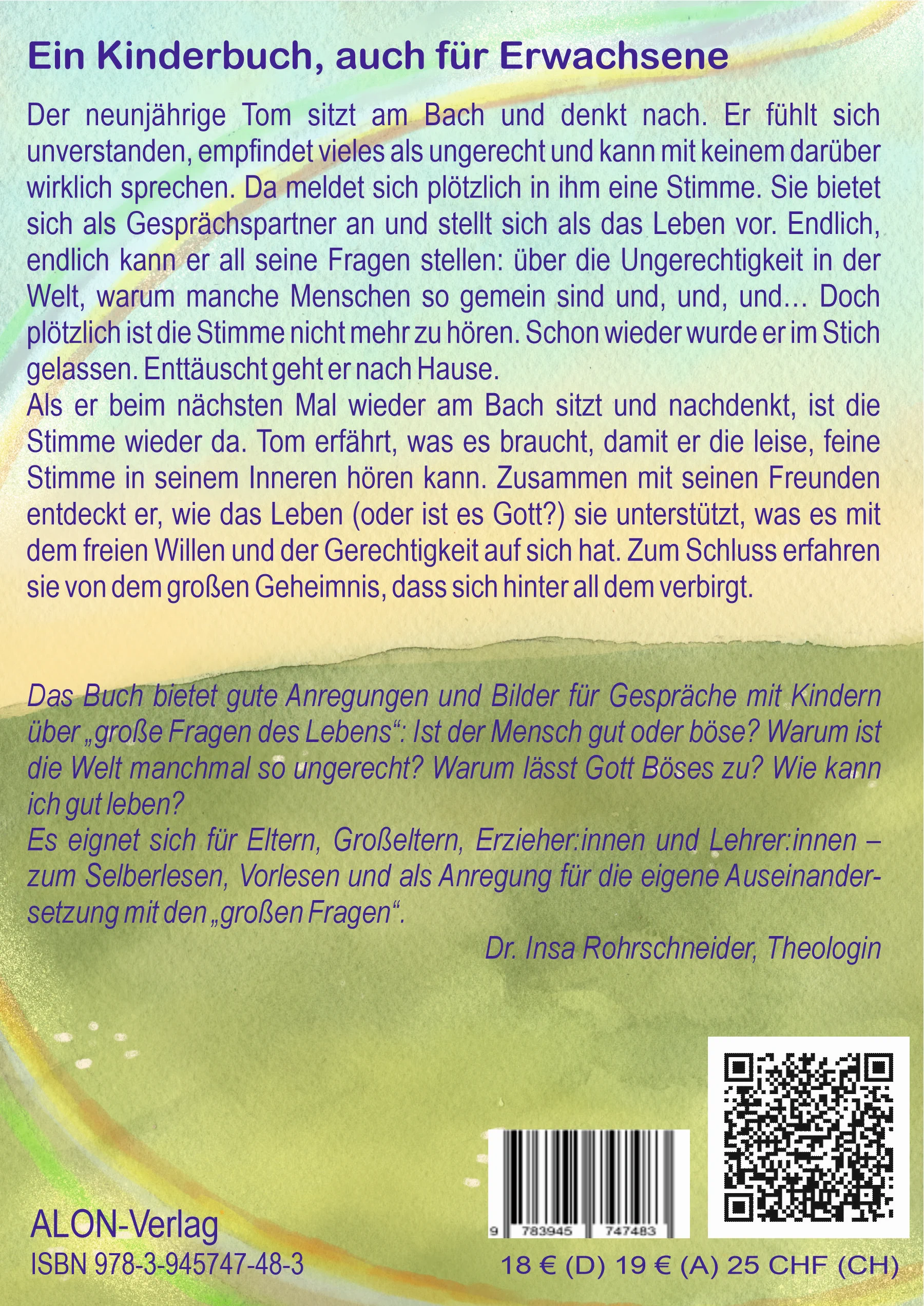 Die bunten Flüsse in-dir – Kinderbuch als Hardcover-Rückseite