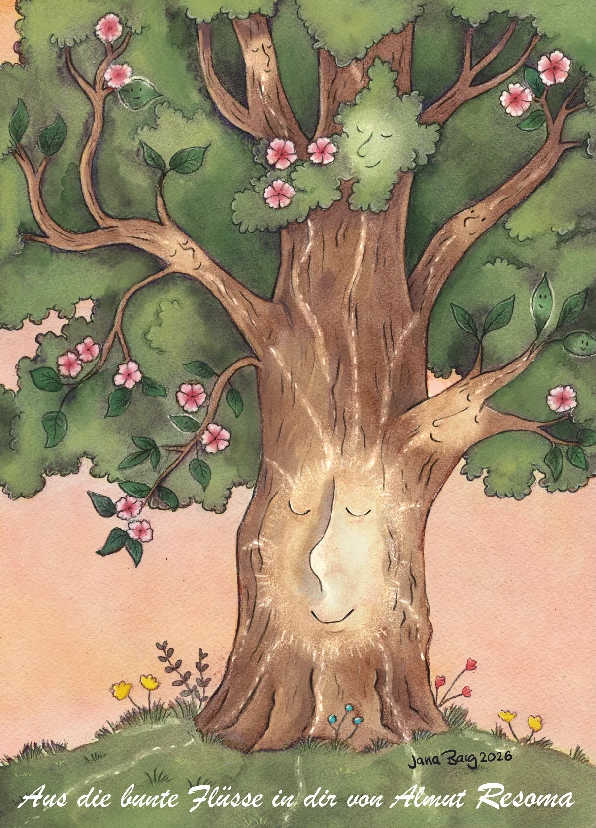 Lebensbaum – der Baum als Sinnbild für Leben, Wachstum und Verbundenheit, Postkarte
